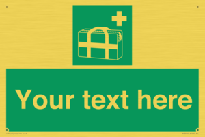 Custom sign safe condition Medical grab bag